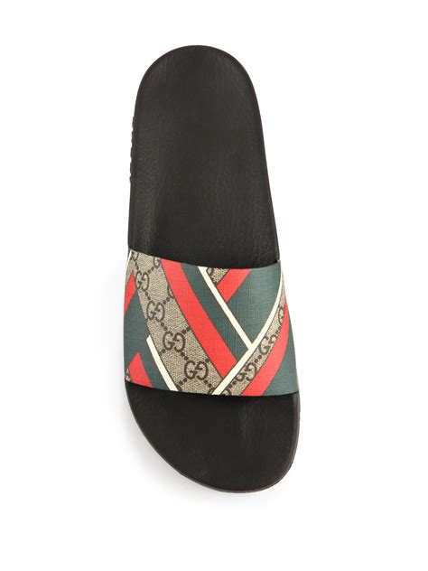 gucci pursuit black slides|Gucci slides saks fifth.